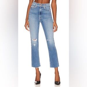 Mother High Waisted Rider Ankle Fray in Party Like A Pirate jeans size 25